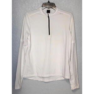 $159 BOGNER FIRE + ICE Women’s Margo2 1/4 Zip Base Layer Top White LARGE